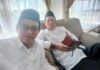Pimred Ettapedia Diamanahi Ketua Lesbumi NU Pangkep Muhammad Farid Wajdi dan Wahyullah Ibrahim, dua ketua lembaga PC-NU, Lesbumi dan Lembaga Media PC-NU Pangkep. (foto: ist/*)